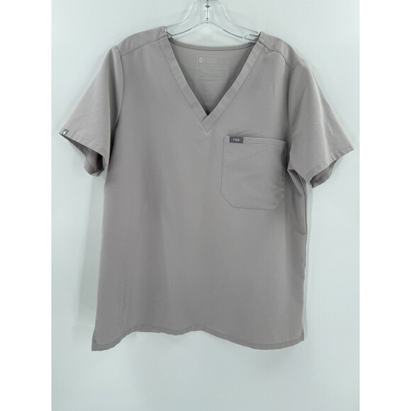 Figs Womens Gray Catarina One Pocket Scrub Top LARGE V Neck Technical Collection - Picture 7 of 9